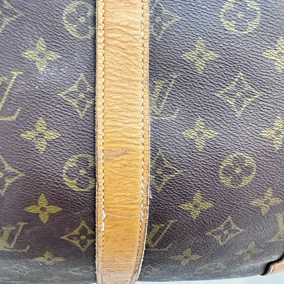 Vintage Louis Vuitton Keepall Canvas Logo Top Handle Tote Authenticated Classic - Picture 2 of 15